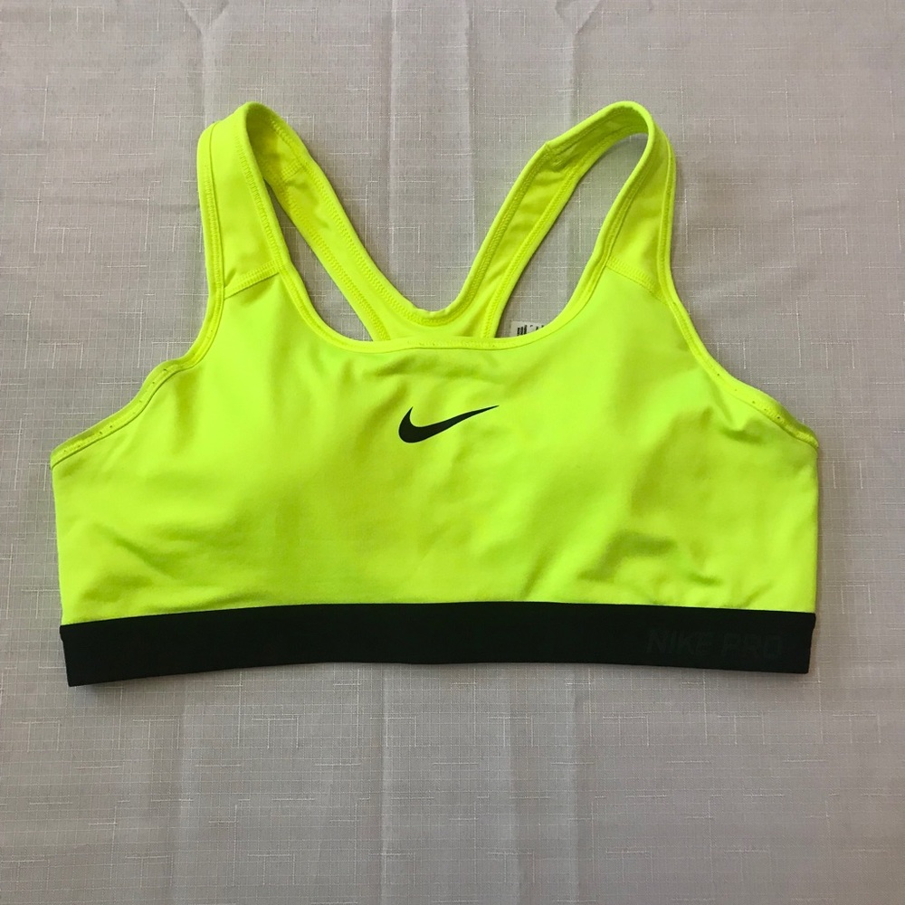 Neon Green Nike Sports Bra